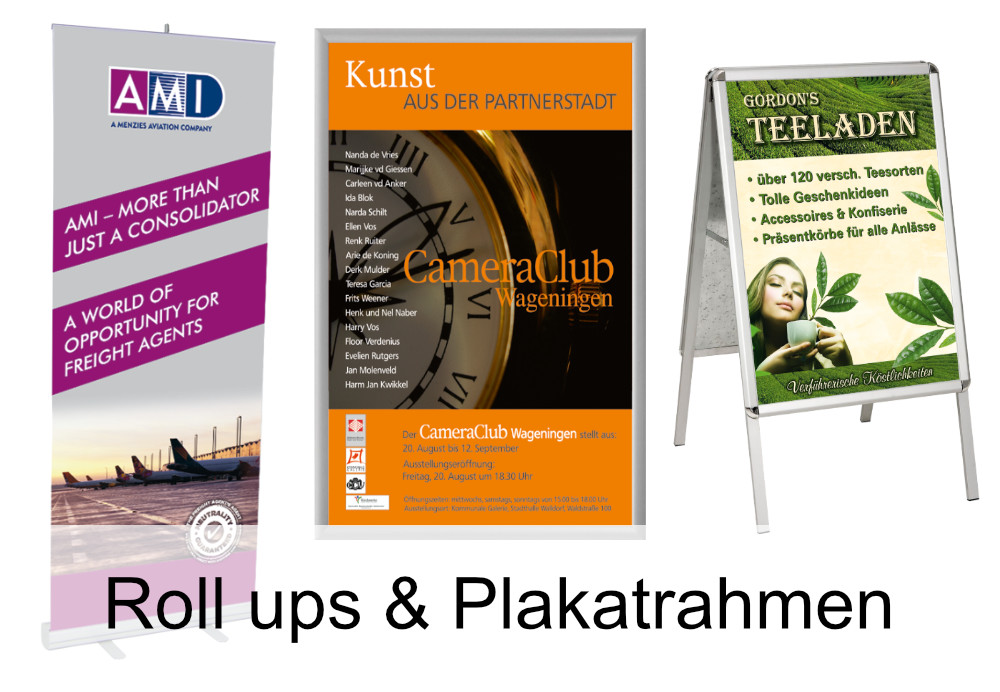 Roll Ups & Plakatrahmen - Seibold-Werbung - Mörfelden-Walldorf